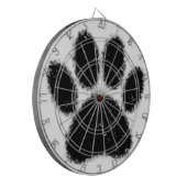 Ruwe en vervormde kleurenafdrukken dartbord (Voorkant Links)