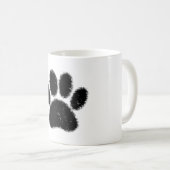 Ruwe en vervormde kleurenafdrukken koffiemok (Voorkant rechts)