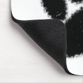 Ruwe en vervormde kleurenafdrukken muismat (Hoek)