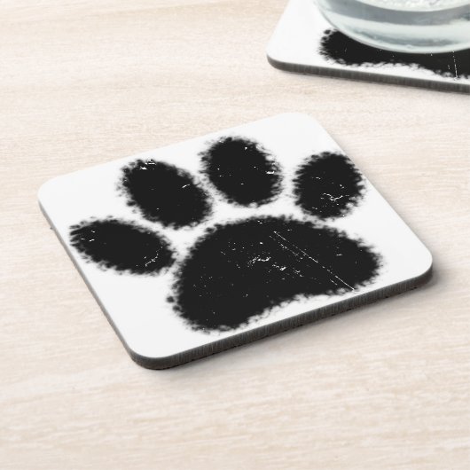 Ruwe en vervormde kleurenafdrukken onderzetter (Linkerzijde)