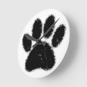 Ruwe en vervormde kleurenafdrukken ronde klok (Hoek)