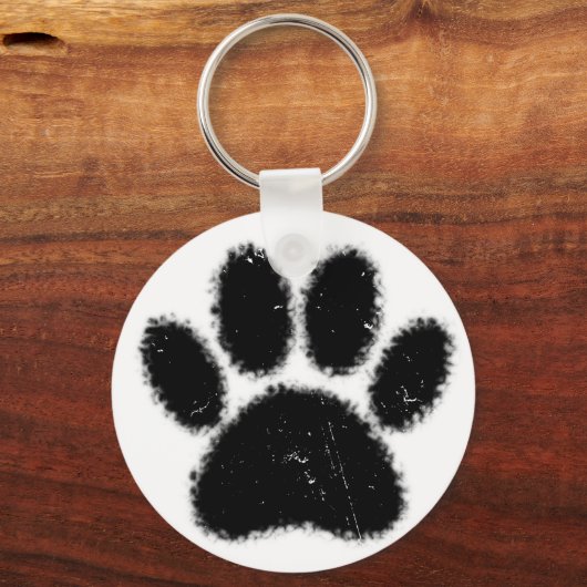 Ruwe en vervormde kleurenafdrukken sleutelhanger (Voorkant)