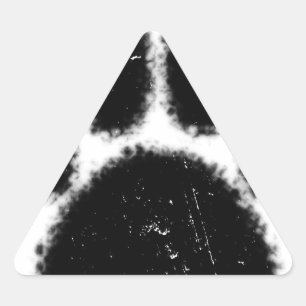 Ruwe en vervormde kleurenafdrukken sticker