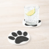 Ruwe en vervormde kleurenafdrukken zandsteen onderzetter (Zijkant)