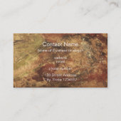 Ruwe en weetherde gestroomlijnde textuur visitekaartje (Achterkant)