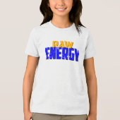 ruwe energie Tri-Blend shirt (Voorkant)