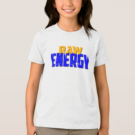 ruwe energie Tri-Blend shirt (Voorkant)