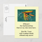 "Ruwe forel" Briefkaart "Firecracker" (Voorkant / Achterkant)