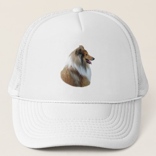 Ruwe foto van Collie dog portret Trucker Pet (Voorkant)