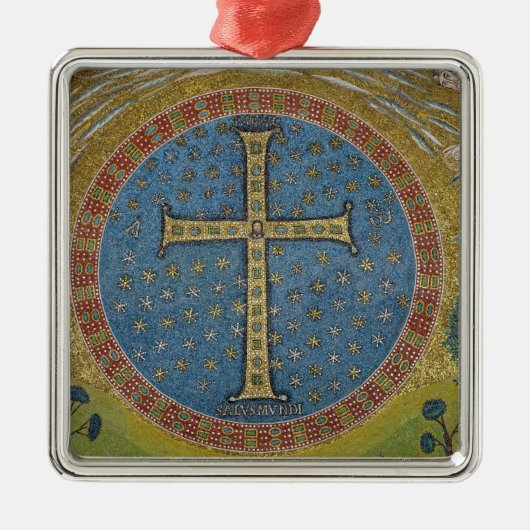 Ruwe gemmata metalen ornament (Voorkant)