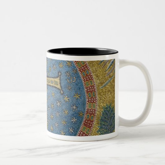 Ruwe gemmata tweekleurige koffiemok (Rechts)