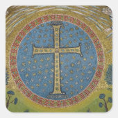 Ruwe gemmata vierkante sticker (Voorkant)