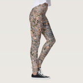 Ruwe Geologie Neutrale Rock Textuur met Moss Leggings (Rechts)