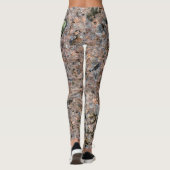 Ruwe Geologie Neutrale Rock Textuur met Moss Leggings (Achterkant)