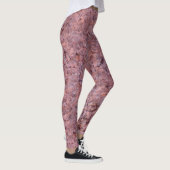 Ruwe Geologie Neutrale Roze Rock Textuur Leggings (Rechts)