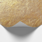 Ruwe getextureerde Gold Stone Cadeaupapier (Hoek)