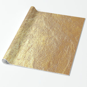 Ruwe getextureerde Gold Stone Cadeaupapier
