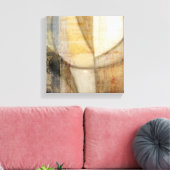 Ruwe getextureerde verf van aardtoon canvas afdruk (Insitu (Woonkamer))