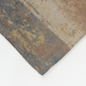 Ruwe getextureerde verf van aardtoon fleece deken (Hoek)