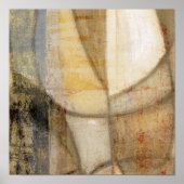 Ruwe getextureerde verf van aardtoon poster (Voorkant)