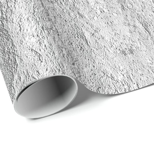 Ruwe getextureerde zilvervoetsteen cadeaupapier (Rol Hoek)