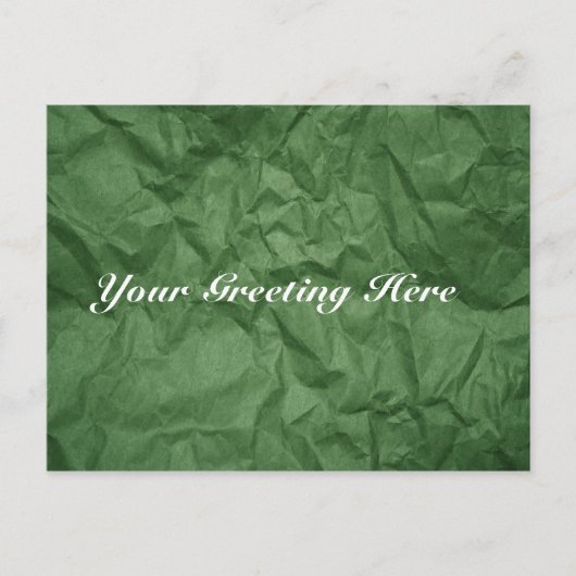 Ruwe groenboek Textuur Lege Briefkaart (Voorkant)