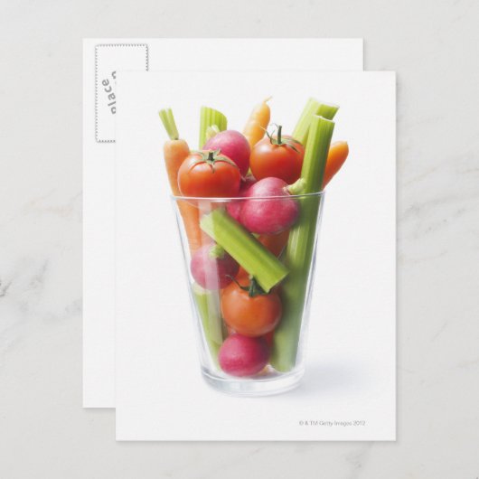 Ruwe groenteschudden briefkaart (Voorkant / Achterkant)