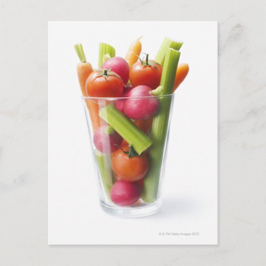 Ruwe groenteschudden briefkaart (Voorkant)