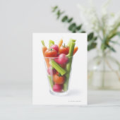 Ruwe groenteschudden briefkaart (Staand voorkant)