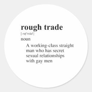 Ruwe handel ronde sticker