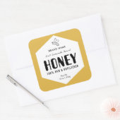 Ruwe Honing Trendy Bijenkorf Ontwerp Pot Etiket (Envelop)