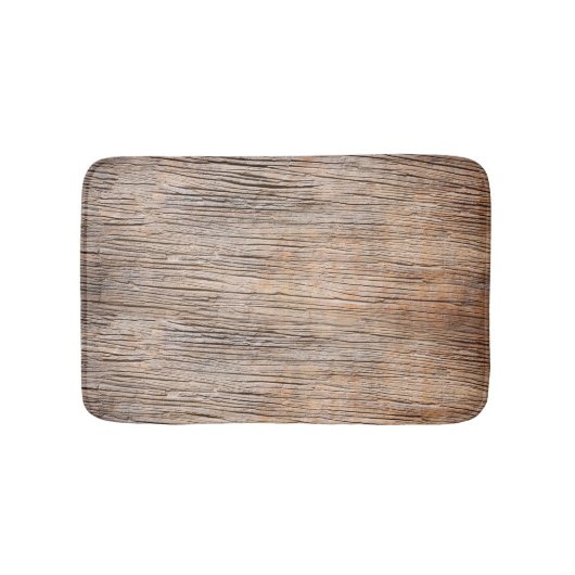 ruwe houten plank badmat (Voorkant)