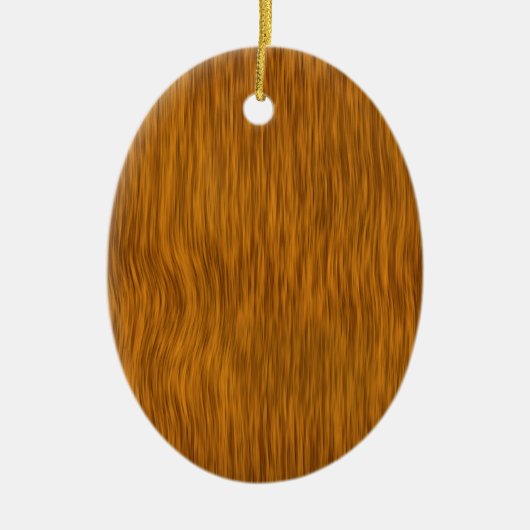Ruwe Houtnerf Achtergrond - Goud Keramisch Ornament (Voorkant)