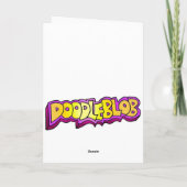 Ruwe Kerstkaart - Kerstman in Kousen Feestdagen Kaart (Achterkant)