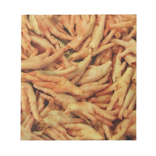 Ruwe kippenpoten notitieblok (Voorkant)