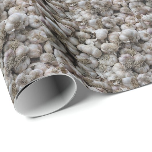 Ruwe knoflook voor gezonde voeding cadeaupapier (Rol Hoek)
