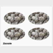 Ruwe knoflook voor gezonde voeding ovale sticker (Vel)