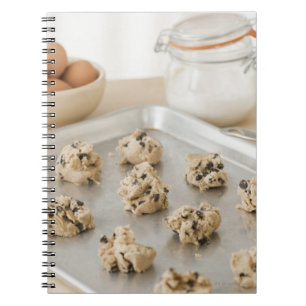 Ruwe koekjes op bakbak notitieboek