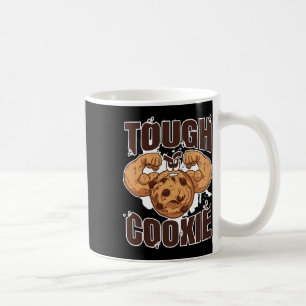 Ruwe koekjeskoekjes voor voedselbereiding koffiemok