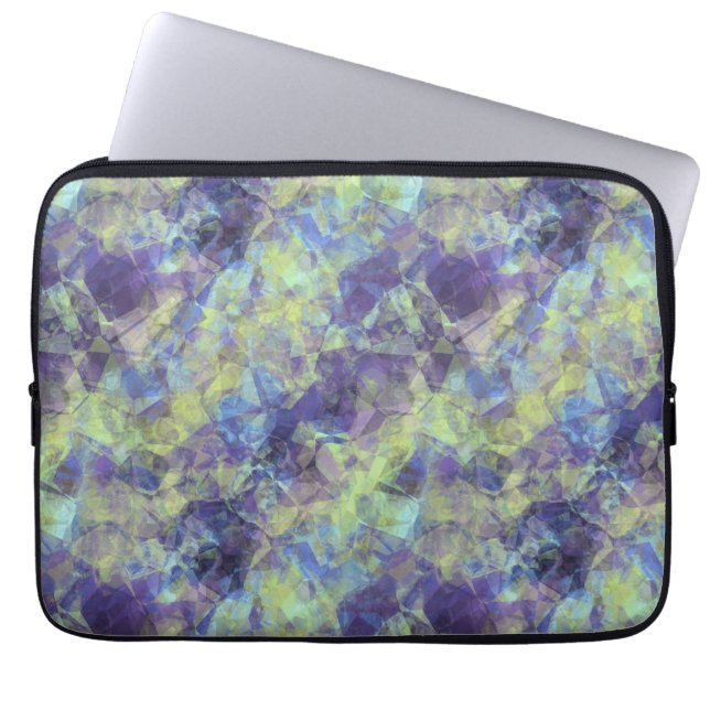 Ruwe lavendestructuur laptop sleeve (Voorkant)