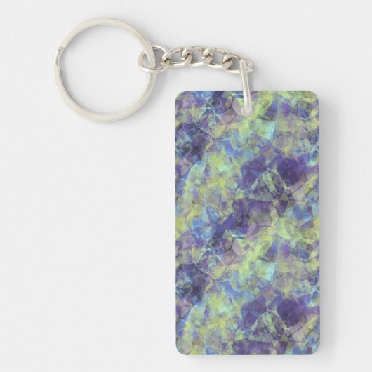 Ruwe lavendestructuur sleutelhanger (Voorkant)