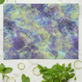 Ruwe lavendestructuur theedoek (Gevouwen)