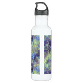 Ruwe lavendestructuur waterfles  (Achterkant)