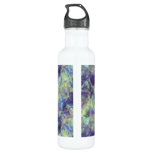 Ruwe lavendestructuur waterfles  (Achterkant)