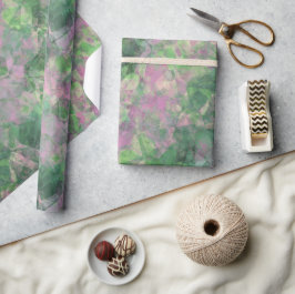 Ruwe lentegroontextuur cadeaupapier