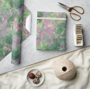 Ruwe lentegroontextuur cadeaupapier