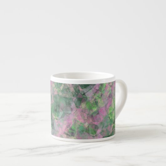 Ruwe lentegroontextuur espresso kop (Voorkant rechts)