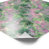 Ruwe lentegroontextuur foto afdruk (Hoek)