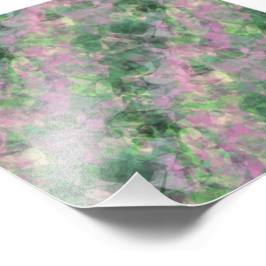 Ruwe lentegroontextuur foto afdruk (Hoek)