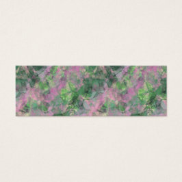 Ruwe lentegroontextuur mini visitekaartjes